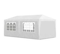 Tonnelle De Jardin/ Pavillon De Jardin/Tente De Réception Chapiteau Blanc 3x6m Blanc