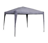 Tonnelle autoportante acier et toit polyester Hespéride Easy up ardoise 3 x 3 m