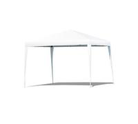 tonnelle de jardin giantex pliante blanche 3 x 3 x 2,5 m hauteur réglable anti-UV résistant à l’eau, sac de transport inclus G