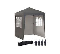 Tonnelle de jardin pliante pop-up réglable anti-UV 30+ 4 sacs lestage sac de transport gris