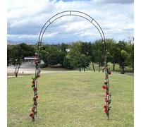 Tonnelle de jardin réglable en métal - Support de toile de fond pour arche de mariage 240 x 140 x 40 cm, décoration de cérémonie verte pour événements en plein air, fêtes et décorations de j