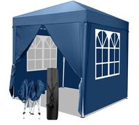 Tonnelle de jardin,Tente de Réception Chapiteau-2*2m-Bleu, pliable et imperméable