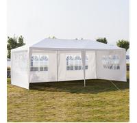 Tonnelle de jardin,Tente de Réception Chapiteau-3*6m-4 pièces-Blanc