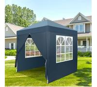 Tonnelle de jardin tente pliante pop-up 2 x 2 m avec 4 parois latérales,Protection du Soleil UV 50+, Avec sac