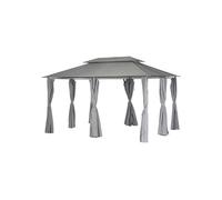 Tonnelle de jardin Thira 3 x 4 m Graphite/Ardoise - Hespéride