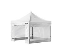 Tonnelle Imperméable 3×3m Tente Pop-up Jardin Avec Parois Latérales Pour Terrasse