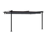 Tonnelle murale rétractable - vidaXL - Anthracite - Protection UV - Résistant à l'eau - Structure en acier