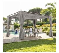 Tonnelle Palmeira 4x3 m expresso/noisette Hespéride - Taupe Noisette G