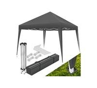 BARNUM - TECTAKE - Tonnelle LINOSA 3x3m Cordes de tension piquets et sac de transport inclus Pliable et étanche - Gris