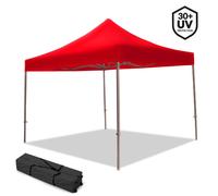 Tonnelle Pliante 3x3 M Professionnelle - Barnum Robuste Pour Marchés Et Foires Unité Rouge