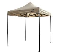 Tonnelle Pliante Toutes Saisons, 2 x 2 m, Ultra-résistante et entièrement étanche par Gazebo Beige