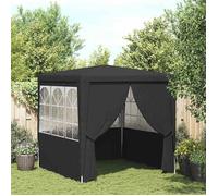 Tonnelle Pliante - vidaXL - Tente de réception avec parois 2 5x2 5 m Anthracite 90 g/m² - Résistant aux UV(1parcel)51545