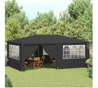 Tonnelle Pliante - vidaXL - Tente de réception et parois latérales 4x6 m Anthracite 90 g/m² - Résistant aux UV(1parcel)13029