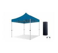 Tonnelle pliante - Xptent - 3X3 Structure Aluminium 45mm Toit 380g-m² Bleu qualité Pro Sac Transport