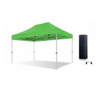 Tonnelle pliante - Xptent - 3X4,5 Structure Aluminium 45mm Toit 380g-m² Vert qualité Pro Sac Transport