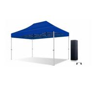 Tonnelle pliante - Xptent - 3X4,5 Structure Aluminium 55mm Toit 520g-m² Bleu qualité Pro Sac Transport
