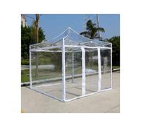 Tonnelle pop-up transparente - Imperméable et résistante - Revêtement en PVC - 3 x 3 m - Auvent de jardin pour événements et fêtes