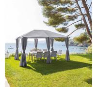 Hespéride Tonnelle de jardin Santorini 3 x 4 m Ardoise Multicolore