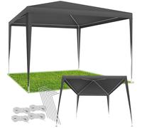 tectake® Tonnelle de Jardin Exterieur Tente de Reception 3x3m Protection UV 30+ Barnum Chapiteau Gazebo Pavillon de Jardin résistant à l'eau, Cadre Solide en Acier époxy