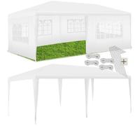 tectake® Tonnelle de Jardin exterieur Tente de Reception 6x3m Protection UV 30+, Barnum Chapiteau Gazebo Pavillon de Jardin, résistant à l'eau avec Parois amovibles, Cadre robuste en Acier époxy