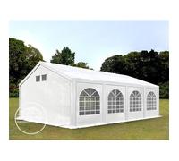 Tonnelle Toolport Tente de réception 4x8 m PE 300 g/m² blanc imperméable