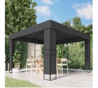 Tonnelle - UMR - avec toit double - 3x3 m - Anthracite
