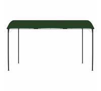 Tonnelle verte 4 x 3 x 2,55 m | Cadre en acier revêtu par pulvérisation, toit en polyester, fêtes de jardin, endroits ombragés, montage facile à deux
