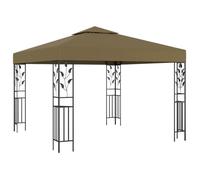 Tonnelle - vidaXL - 3x3 m - Taupe - 180 g/m² - Autoportante avec auvent ventilé