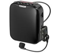 TONOR 15W Amplificateur Vocal Portable pour EnseignantsMicrophone Sans Fil Bluetooth Rechargeable avec Casque Filaire pour Enseignement/Formation/Yoga/Discours/Réunion/Guides Touristiques, 25 M,K11