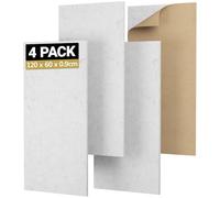 TONOR Lot de 4 Mousse Acoustique, 120x60x0.9 cm Panneau Acoustique Mural, Panneaux Acoustiques Auto-adhésifs pour l'absorption de l'écho pour les Studios d'enregistrement, la Maison, les Bureaux, Gris