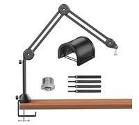 TONOR Micro Boom Arm, Bras de Perche avec élévateur, Entièrement Réglable, Parfait pour Podcasts, Streaming, Jeux, le Bureau à Domicile, 40 cm +40 cm, 20 cm de hauteur supplémentaire, T50