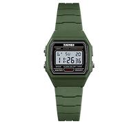 TONSHEN Simple Digitale Sport Montres Femme Montres Garçon et Fille 50M Etanche LED Électronique Multifonctionnelnel Plastique Caisse et Caoutchouc Ruban Mode Montres Bracelet (Vert)
