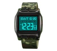 TONSHEN Unisex Sport Montre LED Digitale Électronique Temps Double 50M Etanche Outdoor Militaires Multifonctionnelnel Montres Bracelet (Camo)