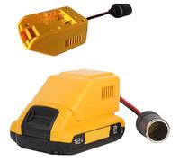 TONSIM Adaptateur de Batterie 12V pour Dewalt - Connecteur Allume-Cigare pour Glacières, Pompes à Air et Appareils Auto