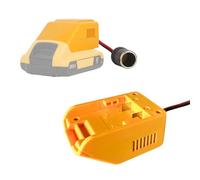 TONSIM Convertisseur 18V à 12V Compatible avec Batteries Dewalt - Adaptateur avec Prise Allume-Cigare pour Appareils 12V et Accessoires Auto