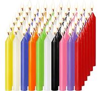 Tonsooze 60 Bougies Coniques Petits, Assorties de Sorts Bougies Petit Dripless pour Chimes, Magie, Veillée aux Chandelles, Rituels, Décorations de Fête (10 Couleurs 4 Pouces De Hauteur)
