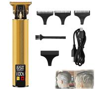 Tonsor Pro Shaver-Tonsor Pro Electric Shaver, T Blade Beard Trimmer Electric, Hair Trimmer for Men,Rechargeable, Portable, for Shaving Various Parts (Gold)