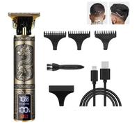 Tonsor Pro Shaver,Tonsor Pro Electric Shaver,T Blade Beard Trimmer Electric Shavers Razor,Cordless Hair Clippers,with LCD Display,for Men Haircutting Grooming Kit,Rechargeable,Waterproof (B)