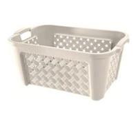 Tontarelli Arianna Panier à linge rectangulaire 35 l Polypropylène (PP) Beige
