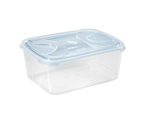 Tontarelli - Boîte rectangulaire 6,8 l Nuvola Bleu/Transparent
