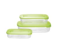 Tontarelli Lot de 3 boîtes de rangement pour aliments rectangulaires
