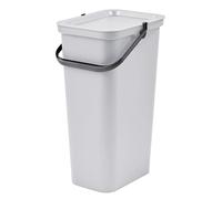 Tontarelli - Poubelle MODA avec poignée 40L blanche