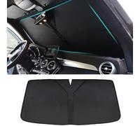 TONTEK Pare-Soleil de Pare-Brise de Voiture, pour Renault Symbioz Scenic Symbol, Anti-UV, Pare-Soleil de Fenêtre Avant, Accessoires Décoratifs,Black