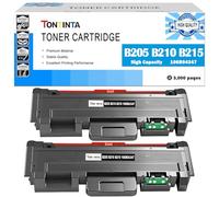 TONTINTA B205 B210 B215 Cartouches d'encre Compatibles 106R04347 Haute Capacité 3000 Pages pour Imprimante Xerox B210 B210DNI B205 B205DNI B205MFP B215 B215DNI B215MFP (Noir, Pack de 2)