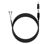 TONTON 2M/6.5FT Câble d'alimentation, connexion de source d'alimentation/batteries/PowerStation, panneau solaire pour caméra animalière universelle, 4.0x1.7mm avec adaptateur 3.5mmx1.35mm, fusible 2A