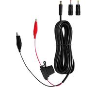 Tonton 3M/10FT Câble d'alimentation Externe Universel, connecteur 5,5x2,1mm Compatible avec Banque de Puissance, Panneau Solaire, caméra pour gibier, fusible 5A Inclus (avec Adaptateur 4017&35135)