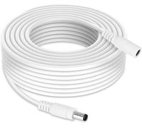 Tonton Extension Cable Dc 5meter,Dc 12 Volt Netzteil Adapterkabel,2.1mm/5.5mm Dc Stecker Verlängern,Zusätzliche 5meter 15ft Länge Für Dc 12v Netzteil Überwachungskamera Ladegerät,5m (1 Pack)