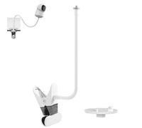 Tonton Support de moniteur pour bébé compatible avec caméra intérieure Eufy E30/C210/C220, Baby Monitor E20/E21/E220, T8417/T8354/T8300, support flexible à clip avec plaque d'adaptation, support de