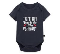 Tonton Veux-tu Être Mon Parrain Grossesse Body Manches Courtes Bébé Bio