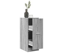 Tonture Armoire d'apothicaire en Bois d'ingénierie Couleur Sonoma Gris avec 2 tiroirs, Dimensions 30x41x77,5 cm, idéale pour Rangement, Bureau, Cuisine ou Salon